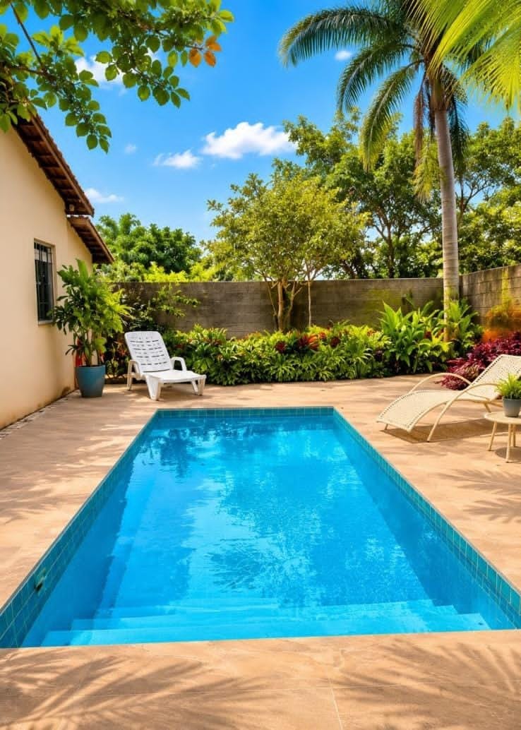 Áreas de convivência e Piscina